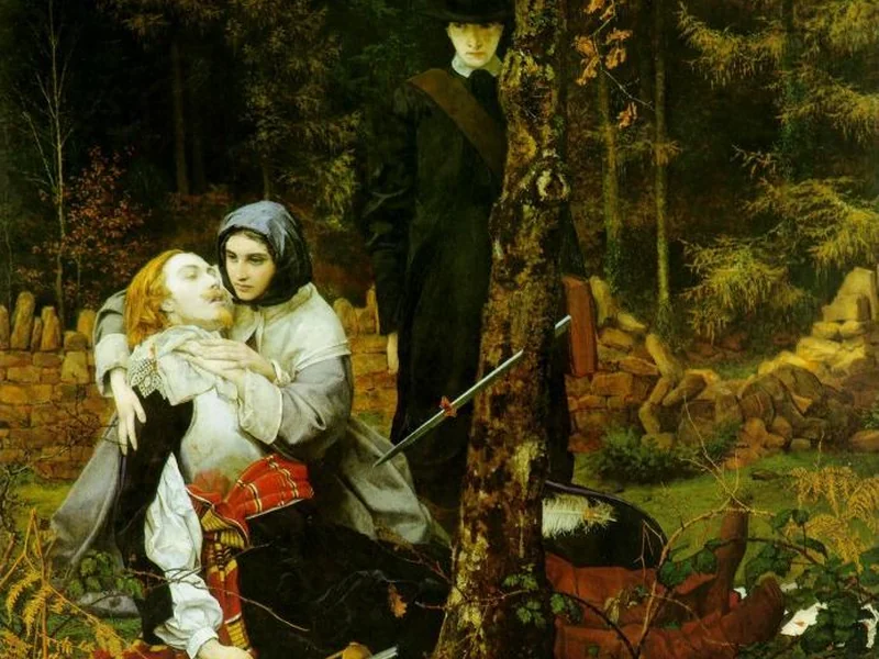 1824-William Shakespeare Burton - Il cavaliere ferito